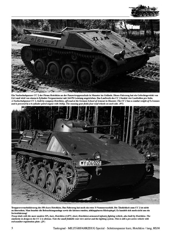 Armoured Infantry Fighting Vehicles kurz, Hotchkiss / lang, HS 30